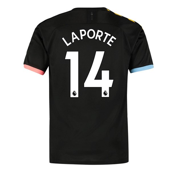 Maillot Football Manchester City NO.14 Laporte Exterieur 2019-20 Noir